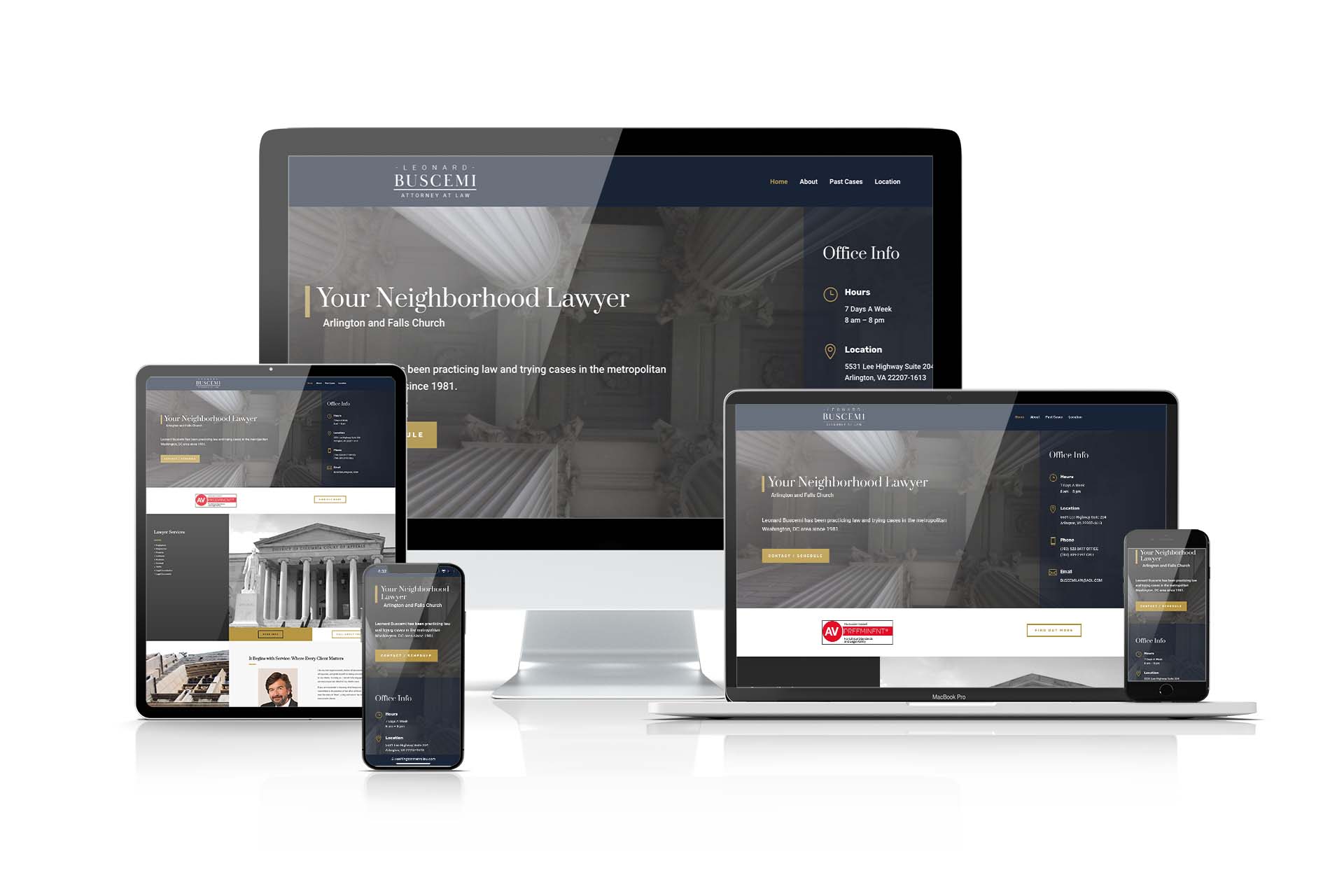 Beautiful Law Firm Website Design Washington DC 20001